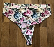 Plus Size 18/20 Lane Bryant Cacique Comfort Bliss French Cut Thong Cream Pink