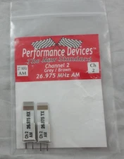 27Mhz AM Transmitter & Receiver Crystal Set Gray/Brown European CH 2 26.975Mhz 