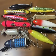 Old lures, bulk sale, large set, HEDDON, catfish, topwater lures, fishing