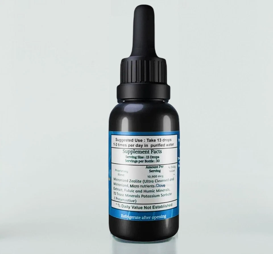 Liquified Zeolite Liquid Natural Detox Extra Strength 6pk + 1 GRÁTIS validade 27/10 - Imagem 4 de 4