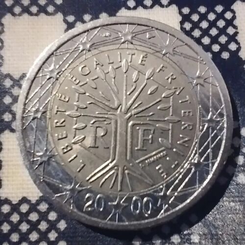 Moeda 2 euros França 2000