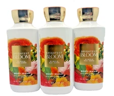Bath & Body Works LOT of 3 Brightest Bloom Body Wash Shower Gel 10 oz 3pk