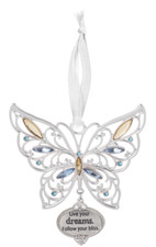 Ganz Springtime Blessing Butterfly Suncatcher "Live your Dreams"