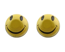 BICYCLE ROUND SMILEY FACE VALVE STYLE CAPS FOR SCHRADER VALVE