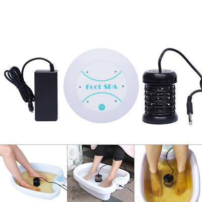 Ionic Detox Foot Bath Spa Machine Portable Salon Ion Aqua Foot Bath Beauty Kit!