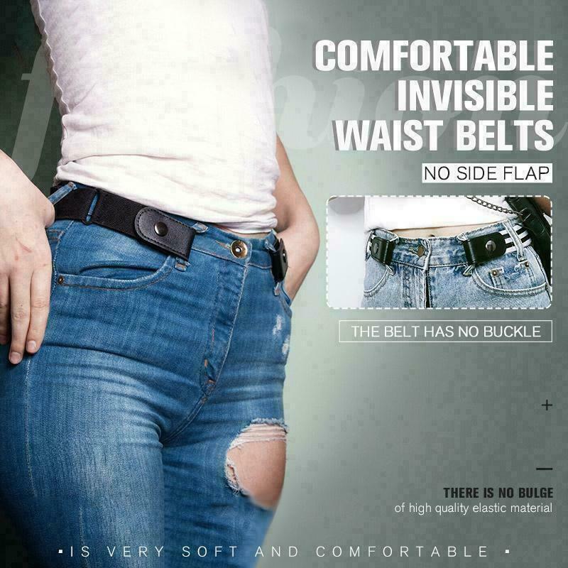 Buckle-Free Elastic Invisible Comfortable Women Belt No Bulge Hassle