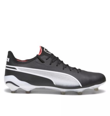 Puma KING ULTIMATE FG/AG Soccer Cleats 107563-01 Black Fire Orchid Mens Sz 8.5