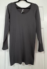 Arianna by Howards Dress Gray Knit Long Sleeve One Size Comfort Stretchy FLAW