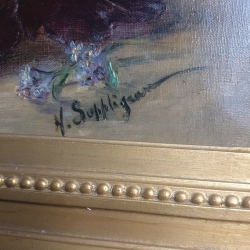 ANTICO DIPINTO/FINE '800/FIORI. - Foto 4 di 12