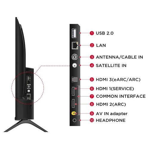 TCL 32 inches Smart Android LED TV FHD In-Built Wi-Fi Screen Sharing - Picture 10 of 14