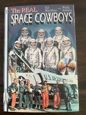 The Real Space Cowboys by Wally Schirra and Ed Buckbee BOTH SIGNED w/DVD