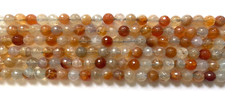 FACETED 8 MM AGATE CRACKLE BEADS 16" BELOW WHOLESALE BARGAIN