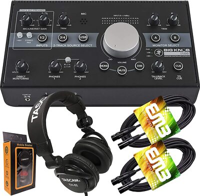 Mackie Big Knob 3x2 Studio Monitor Controller + 1x Headphone + 2x XLR + Magnet