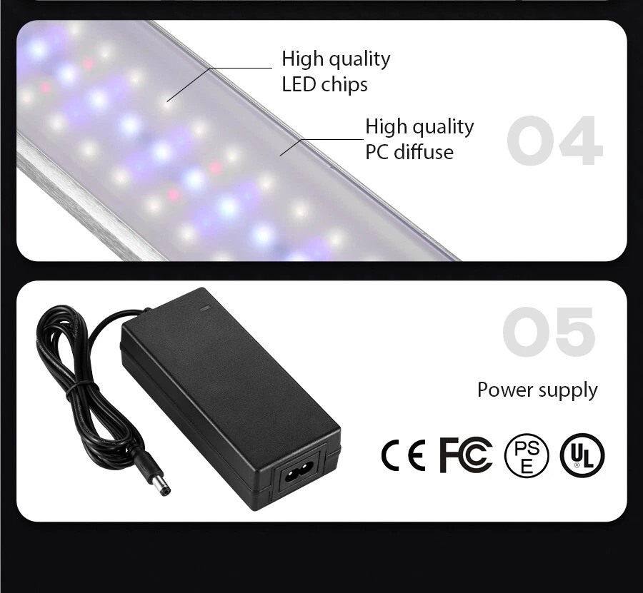 Tiffany plafoniera led telecomando dimmer alba/tramonto acquario dolce e marino - Immagine 3 di 4