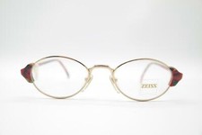 Vintage Zeiss 6608 4100 Gold Multicolored Oval Glasses Frame NOS