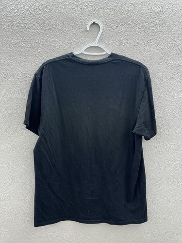 Unbranded Mens T-Shirt Size Large Black Graphic Flower Skull ShortSleeve Paradis - Picture 6 of 10