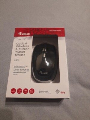 EQUIP WIRELESS 4-BUTTON TRAVEL MOUSE NEU ORIGINALVERPACKT OVP