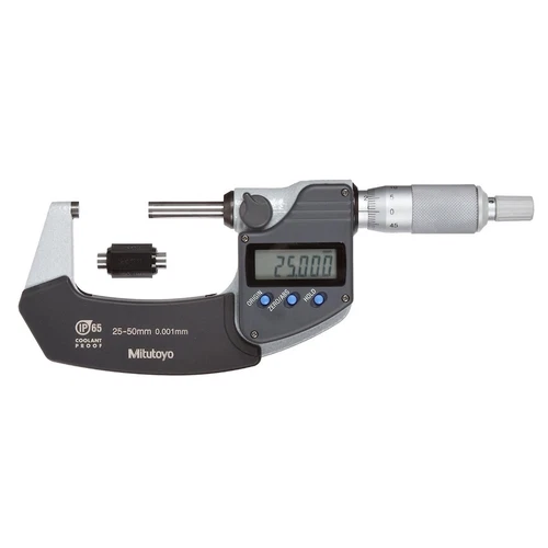 Mitutoyo 293-241-30 Coolant Proof LCD Micrometer Ratchet Stop 25-50mm Range