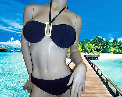 NEW PROFILE by GOTTEX SEXY TRENDY BLACK SWIMSUIT