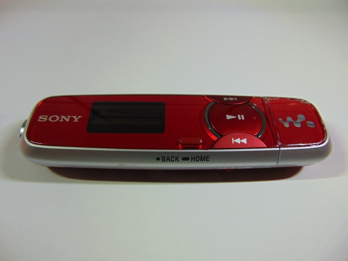 SONY Walkman NWZ-B135 MP3 Player 2GB Red/Silver.(Bin 16).