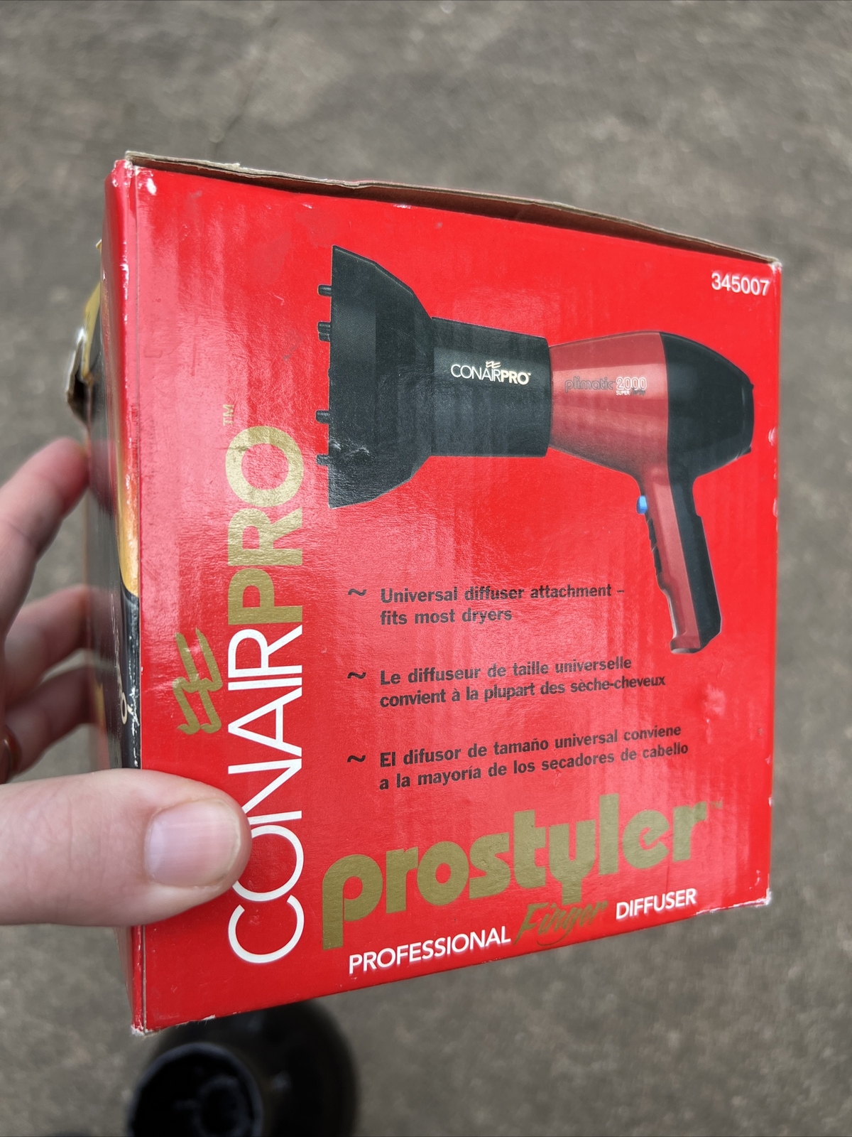 Conair Pro Styler Professional Finger DIFFUSER Attachment UNIVERSAL Fit #345007