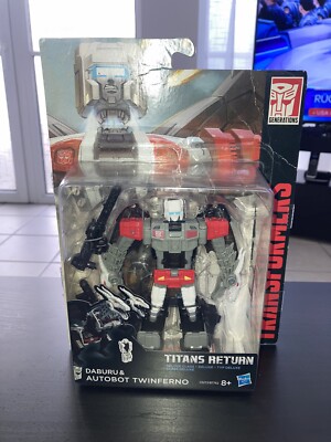 Transformers  Twinferno &.Daburu Titans Return Headmaster Tranaformers