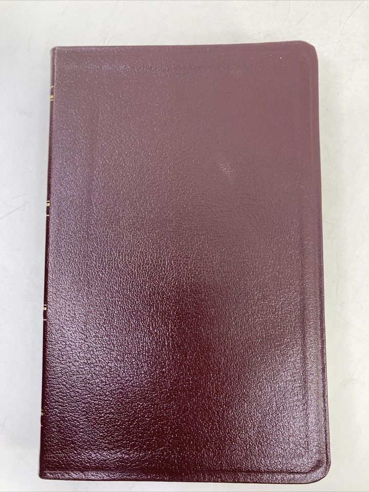 Zondervan 1987 Amplified Bible Classic AMP AMPC Burg Genuine Leather