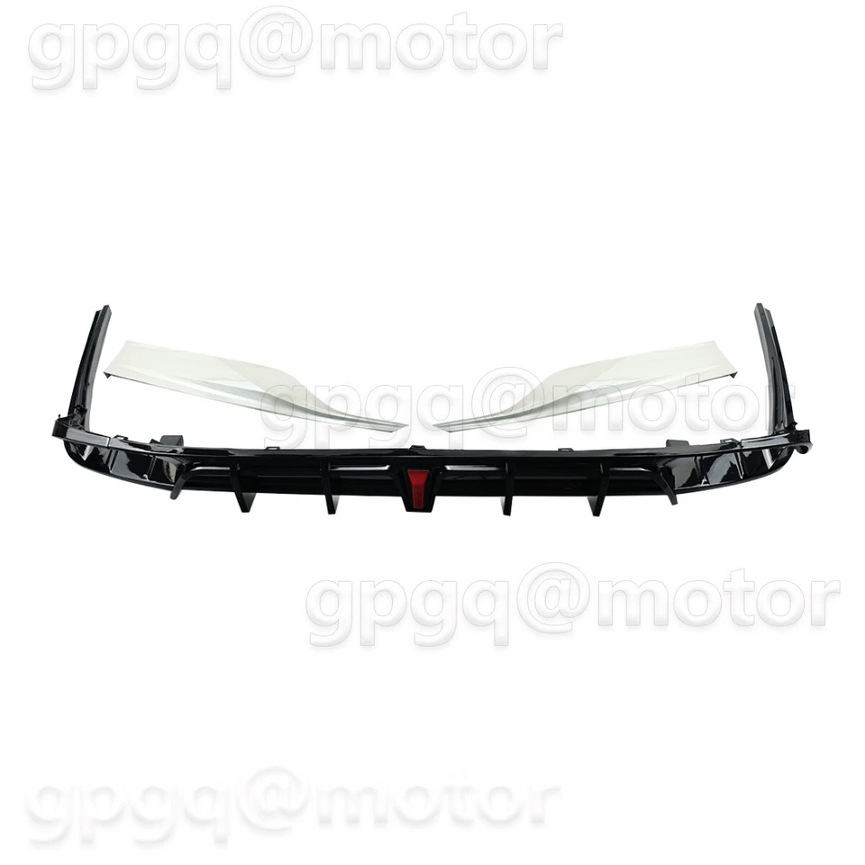 Para Honda Accord 18-20 Yofer Um conjunto difusor de para-choque traseiro e aventais de canto brancos cuspidos - Imagem 4 de 4