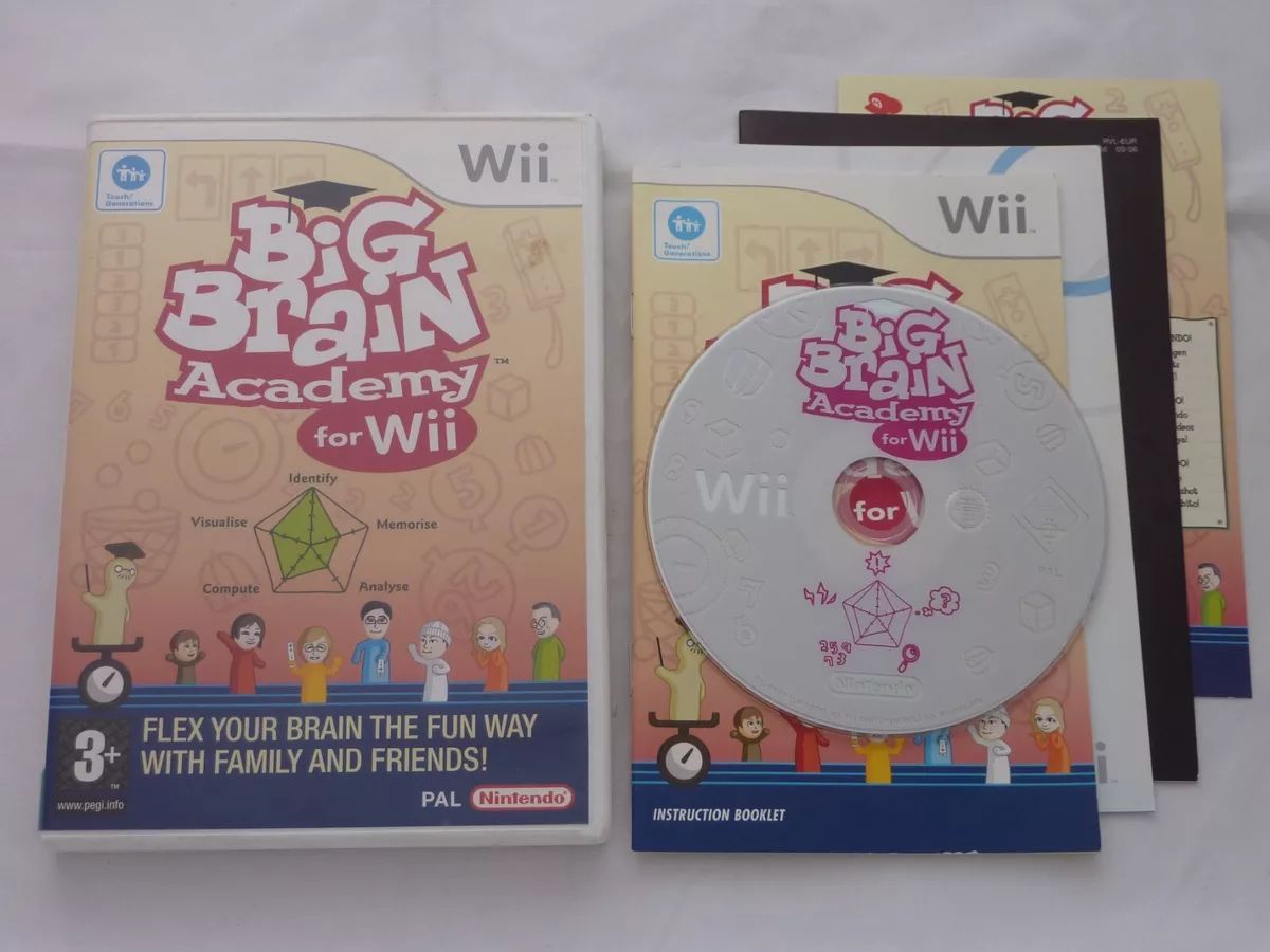 Big Brain Academy Nintendo Wii Game Brain Training Puzzle Test Mental Skills