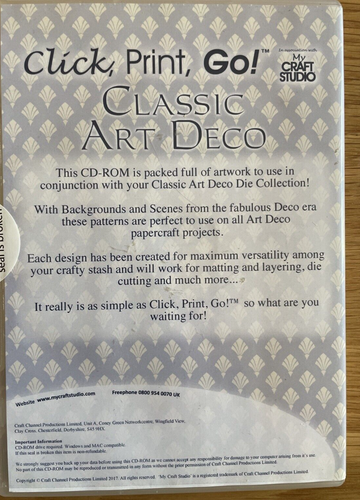 My Craft Studio Click Print Classic Art Deco Backgrounds & Scenes - Picture 3 of 5