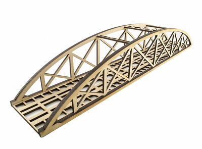 WWS Einspurige Low-Detail Stabbogenbrücke 560mm - 00/H0 Modellbahn Modellbau