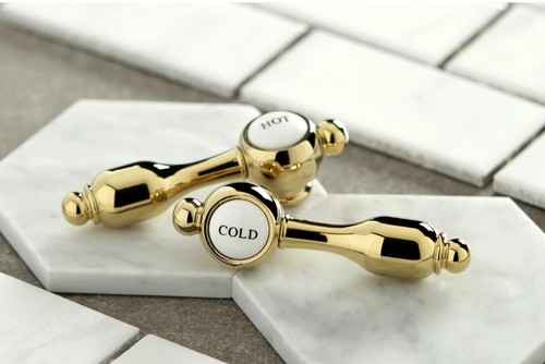 Tudor KS1272TALBS Two-Handle 4-Hole Deck Mount Bridge Kitchen Faucet with Brass - Picture 3 of 3