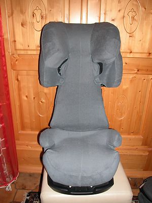 Sommerbezug Schonbezug Frottee für Cybex Solution X, X2, X-Fix,X2-Fix dunkelgrau