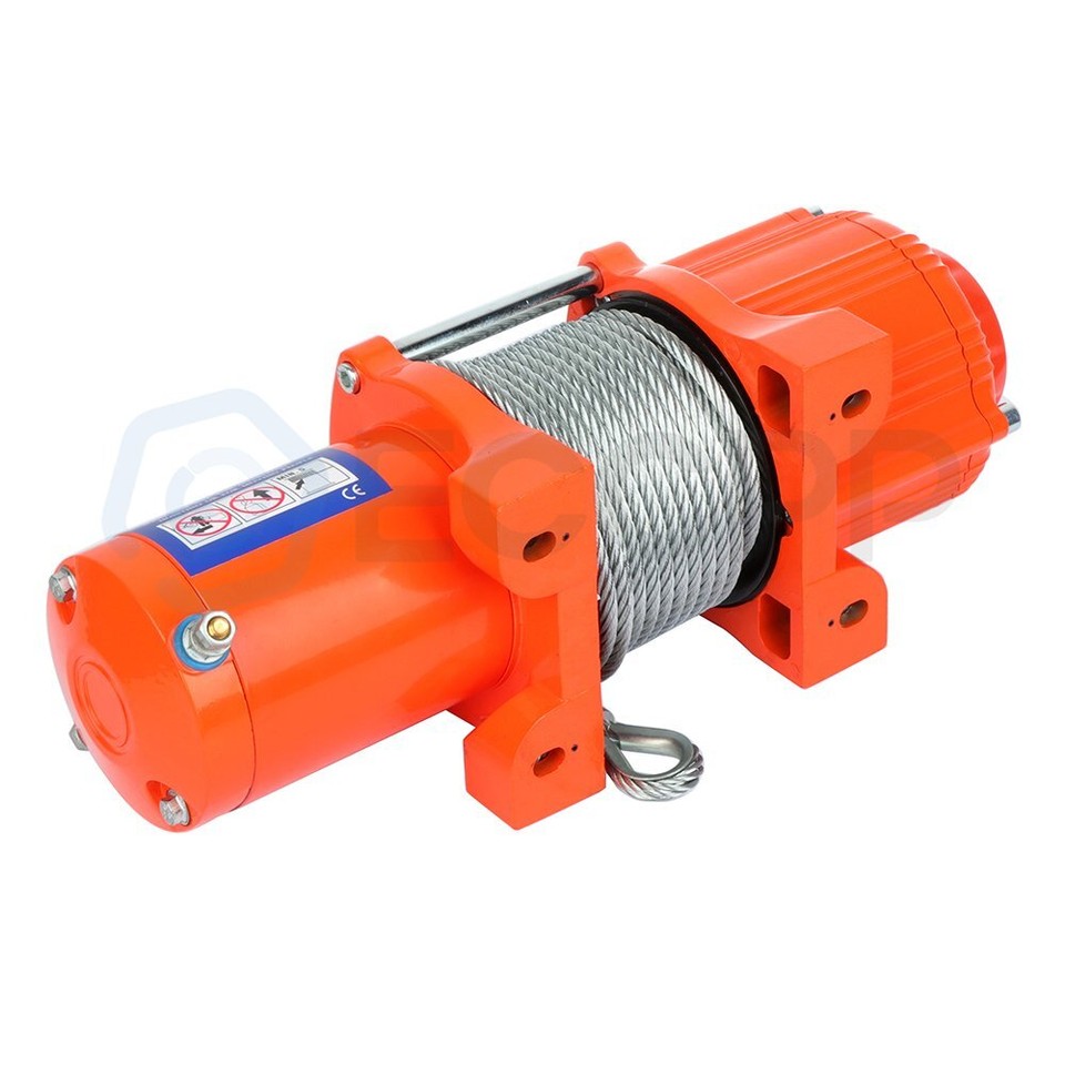 Electric Winch Towing Trailer 4000LBS 15m Steel Cable For 07-20