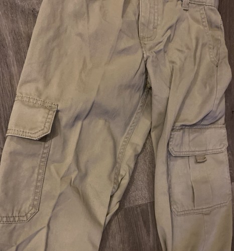 Wrangler Cargo Jeans Boys 10 Reg Beige Khaki Ripstop Adjustable Cargo Pants W26 - Picture 4 of 12
