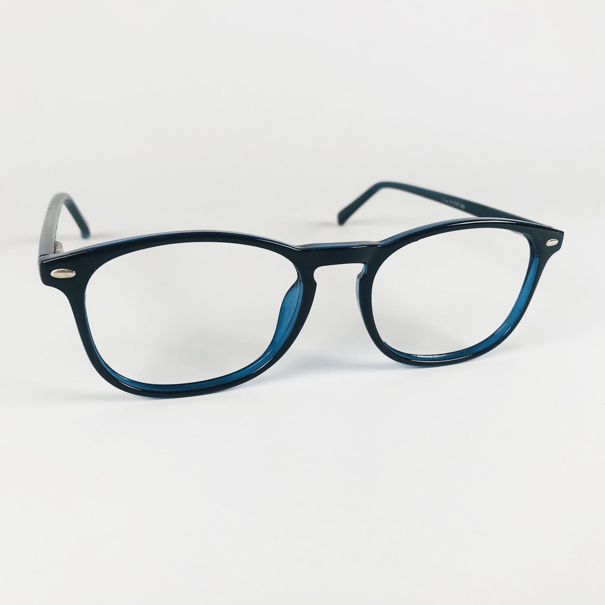 FREEWAY eyeglasses BLACK/BLUE KEYHOLE ROUND glasses frame MOD: 3036
