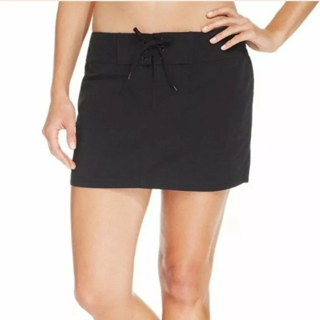 Island Escape Board Skirt Black Swimwear Swim Cover Up Women s