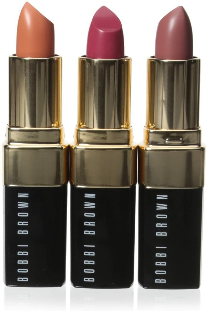 BOBBI BROWN lip color人気色三本セット Brand NEW ORIGINAL Bobbi Brown Lip Color Trio, Pinks 2, 1.5