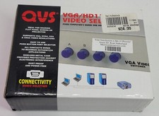 VTG QVS CA298-4P VGA HD15 4 Port Manual Video Switcher Gray New in Box
