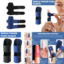 US 2 Pc Trigger Finger Splint Adjustable Fixing Belt Finger Straightening Brace