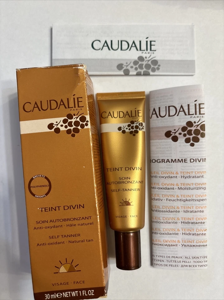 Crema bronceadora gradual Caudalie Teint Divin 1 OZ/30 ML NUEVA EN CAJA Foto 2 de 3