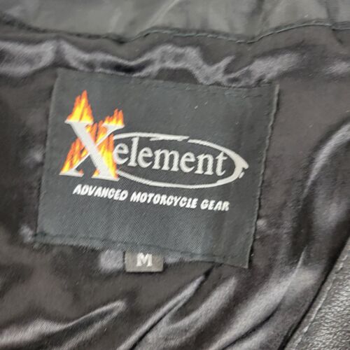 Xelement Mens Black Side Lace Leather Concealed Carry Motorcycle Vest Snap Med - Picture 2 of 8