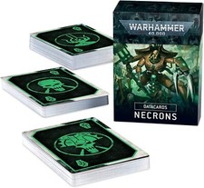 ¡NUEVO! Baraja de cartas Games Workshop WARHAMMER 40K Necrones Datacard - 4903