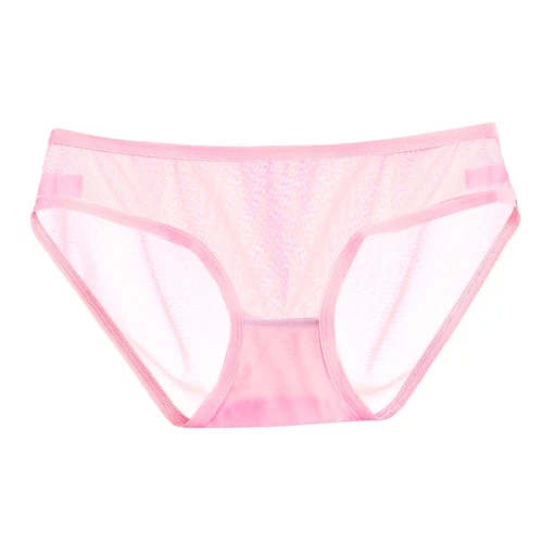 4 Pack Lot Sexy Women Low Waist Sheer Panties Underwear Mesh Cute Seamless Brief - Bild 17 von 22