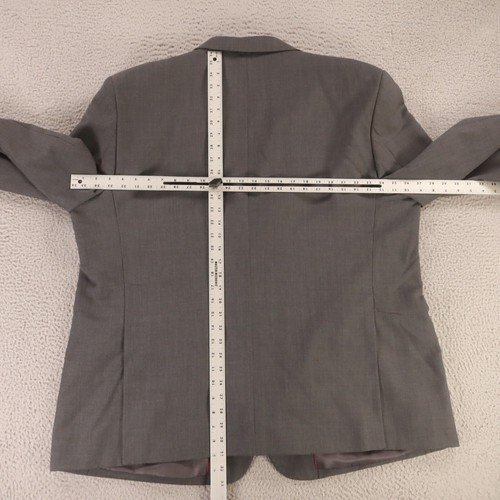 Pronto Uomo Jacket 2XL Gray Worsted Wool Polyester Twill Blazer Cool 50R - Picture 9 of 14