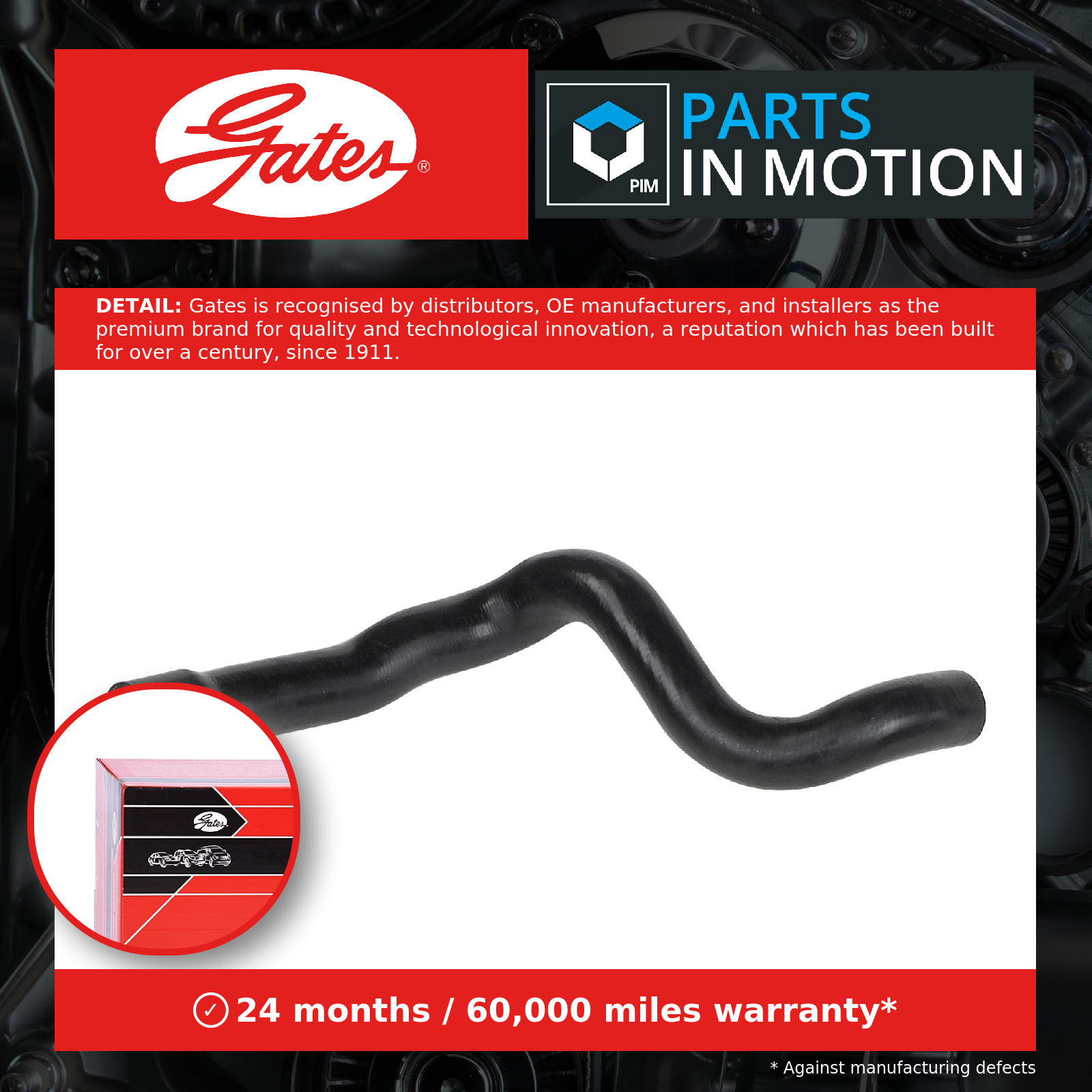 Radiator Hose Lower 3967 Gates Coolant 1337556 9202896 427513967 Quality New