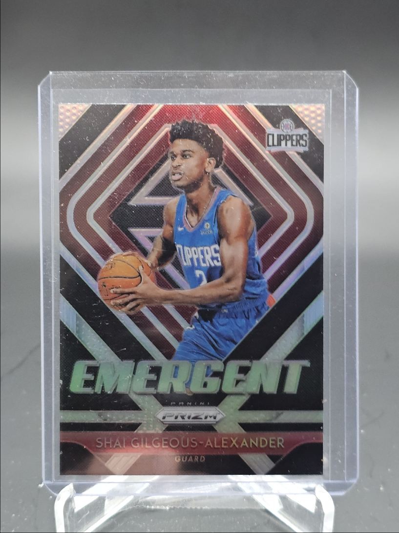 SHAI GILGEOUS-ALEXANDER 2018-19 PANINI PRIZM EMERGENT SILVER ROOKIE Q3873