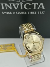 Invicta Specialty Women Gold 36mm Watch Stainless Steel Ladies 47418