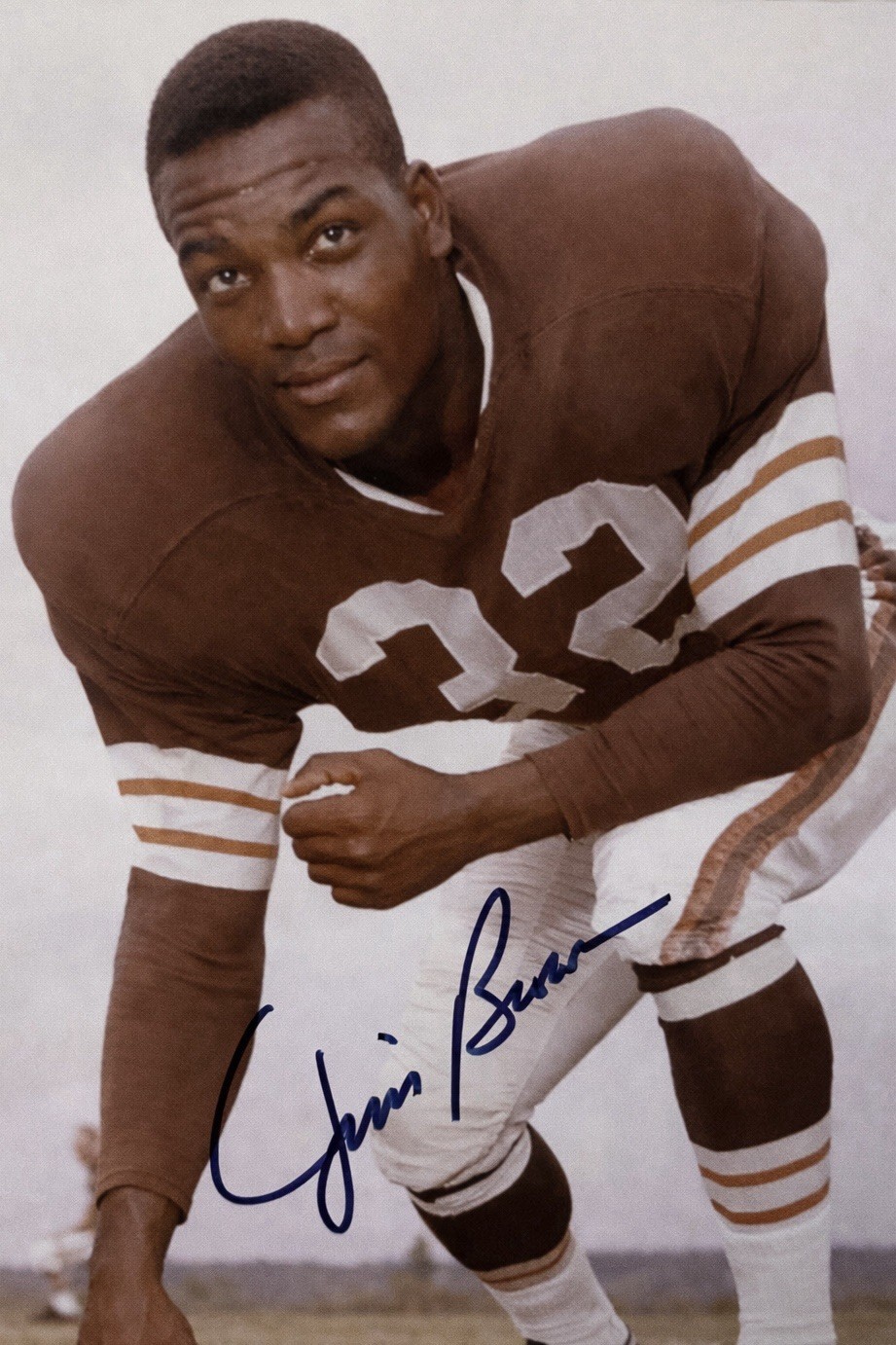 Jim Brown Autographed Signed Cleveland Browns 8x10 Photo BECKETT FRAMED 