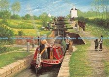 D124571 Foxton Flight Leicester Section Grand Union Canal circa 1908 Alan Firth